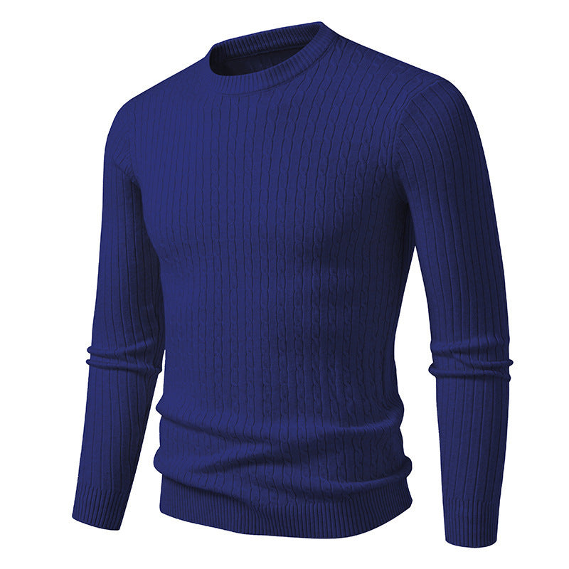 Men's chunky knit sweater with modern cable pattern Skorter