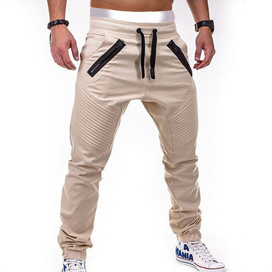 Men's stylish joggers with zippered pockets and elastic waistband Skorter