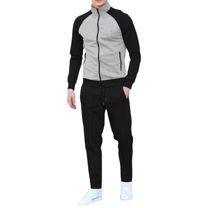 Men's sporty tracksuit with high collar Skorter