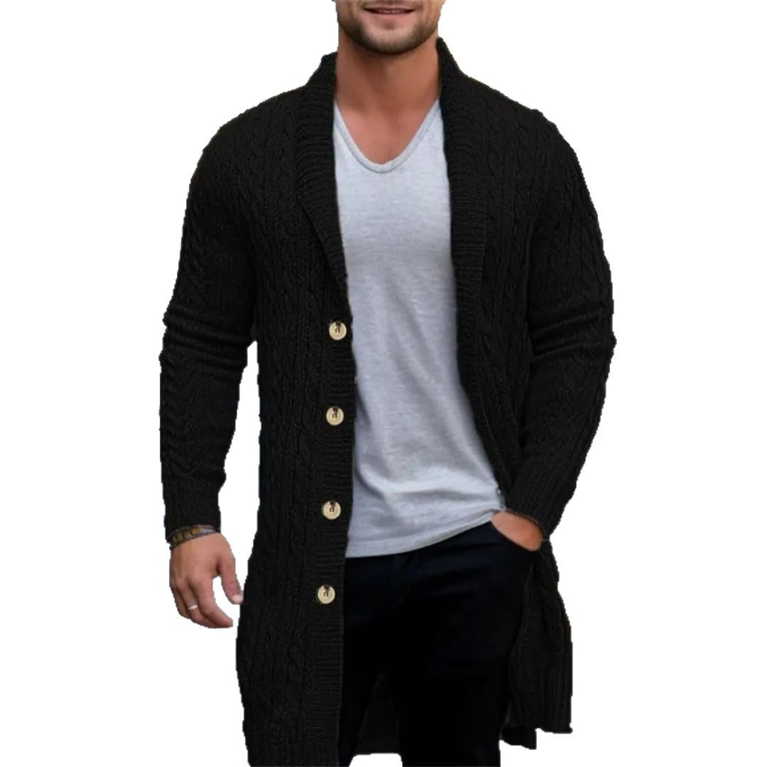 Men's cardigan with open design and button details Skorter