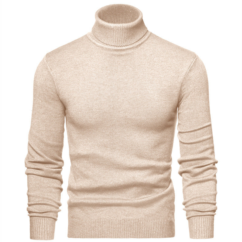 Men Timeless Turtleneck Sweater made of Soft Wool Skorter