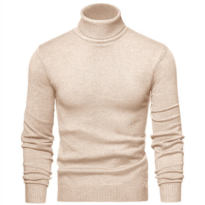 Men Timeless Turtleneck Sweater made of Soft Wool Skorter