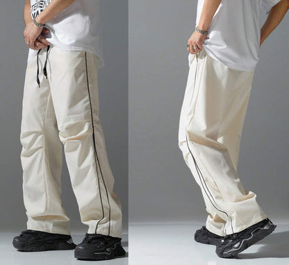 Men's casual sports pants with elastic waistband and side seams Skorter
