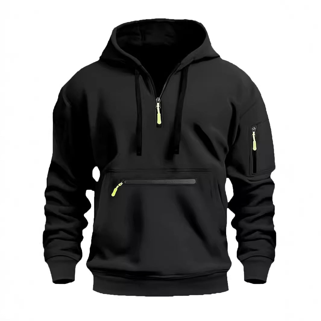 Men's stylish hoodie with practical zippered pockets Skorter