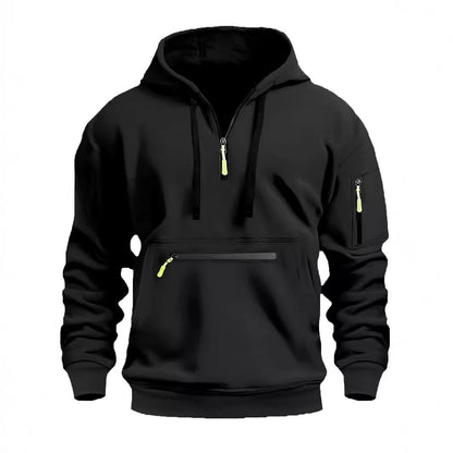 Men's stylish hoodie with practical zippered pockets Skorter