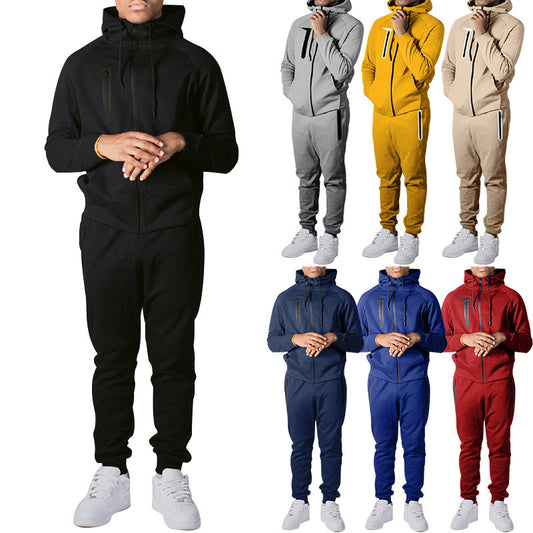 Men's sporty leisure set with highly elastic jacket and comfortable jogger pants Skorter