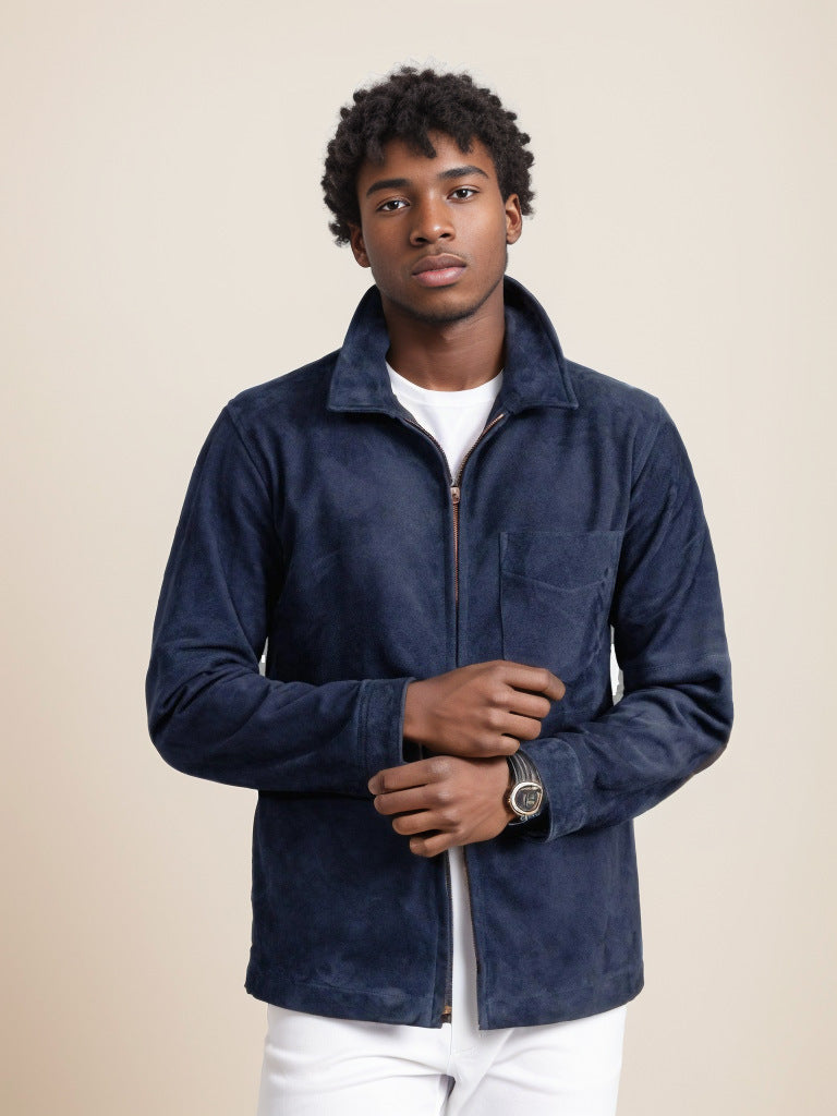 Men's fashionable softshell jacket with fold-up collar Skorter