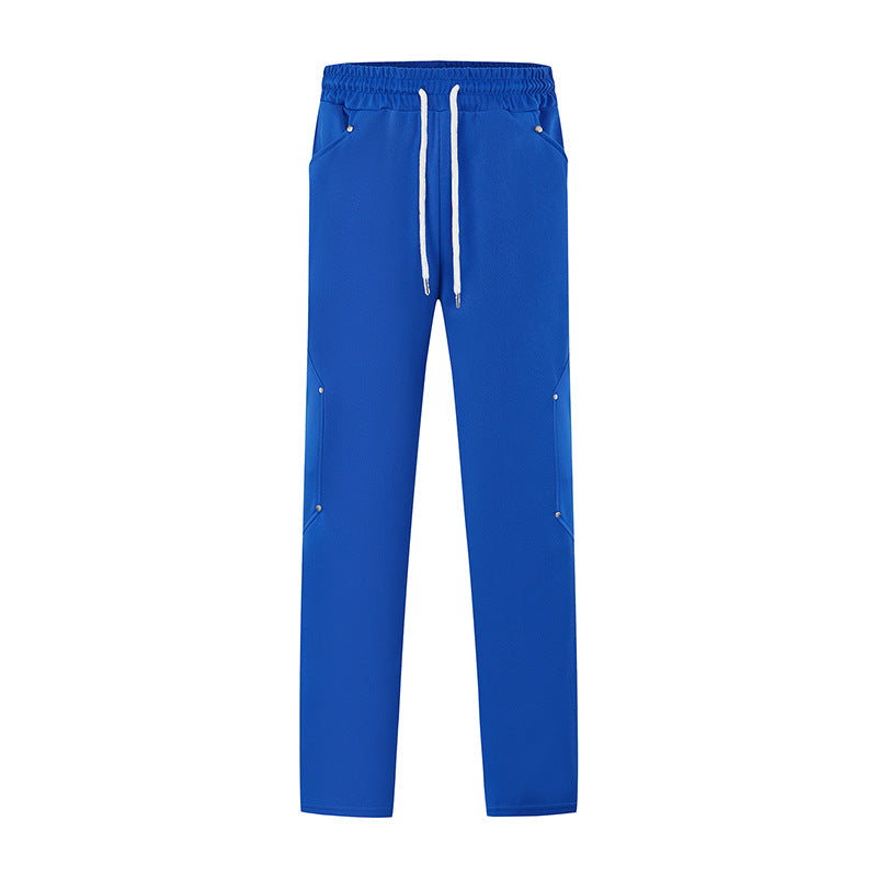 Men's sporty jogging pants with breathable mesh inserts and elastic waistband Skorter