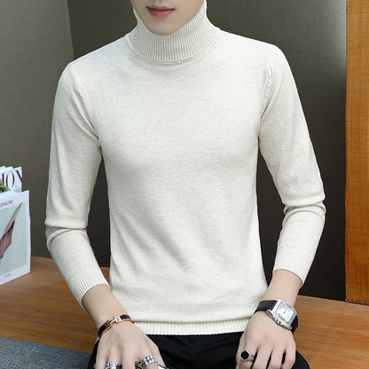 Men's stylish turtleneck sweater with fine structure Skorter