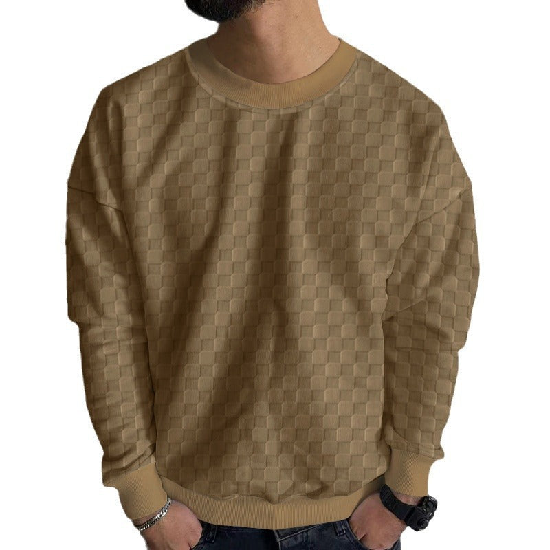 Men's Fashion Sweatshirt with Textured Design Skorter