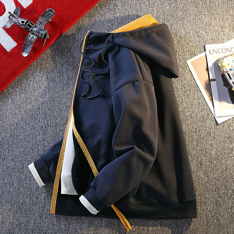 Men's stylish hoodie jacket with contrasting details Skorter