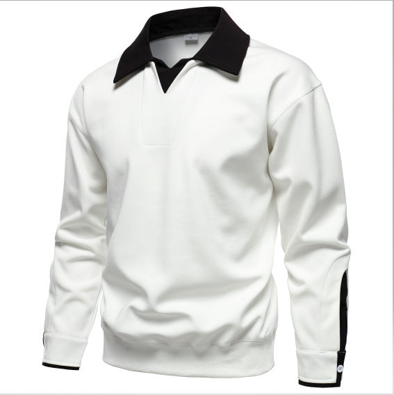 Men's sporty sweater with modern collar and optimal comfort Skorter