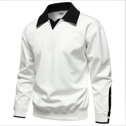 Men's sporty sweater with modern collar and optimal comfort Skorter