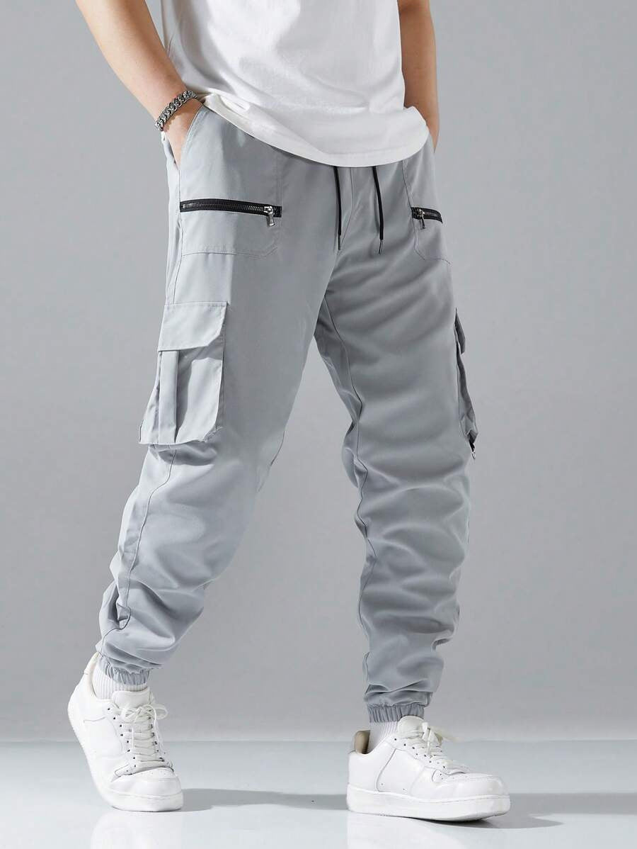 Men's stylish cargo jogger pants with practical pocket design Skorter