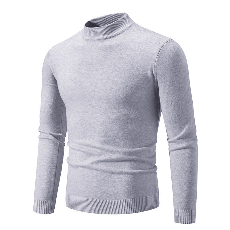 Men's trendy turtleneck sweater made of fine knit quality Skorter