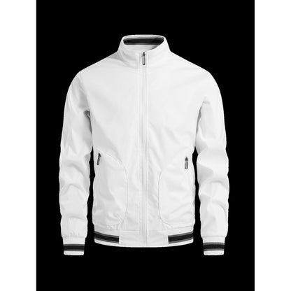 Men's sporty transitional jacket with high collar and practical zip pockets Skorter