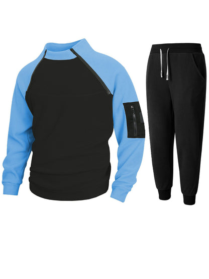Men's sporty top with functional zipper and comfortable jogging pants Skorter