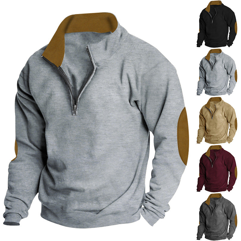 Men's sweater with high collar and zip closure Skorter
