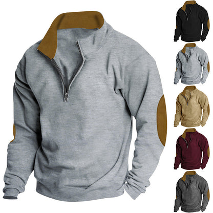 Men's sweater with high collar and zip closure Skorter
