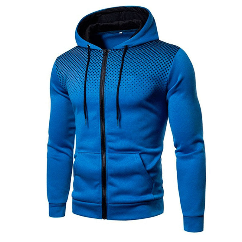 Men's sporty hoodie jacket with full zip and practical pockets Skorter