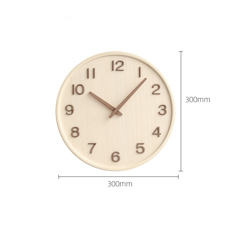 Skorter | Natural Elegance - Round Wood Wall Clock