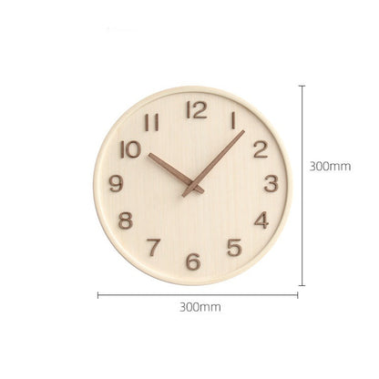 Skorter | Natural Elegance - Round Wood Wall Clock