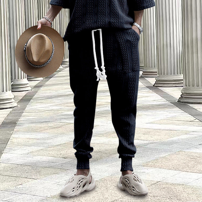 Men's urban leisure outfit with textured fabric quality Skorter