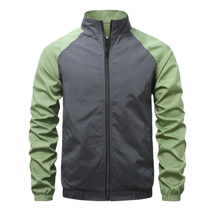 Men's sporty transitional jacket made of tear-resistant material and elastic cuffs Skorter