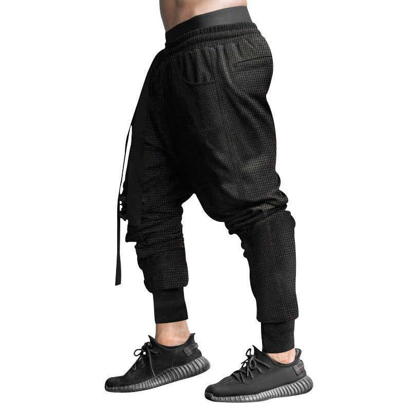 Men's stylish casual pants with elastic waistband and trendy drawstring Skorter