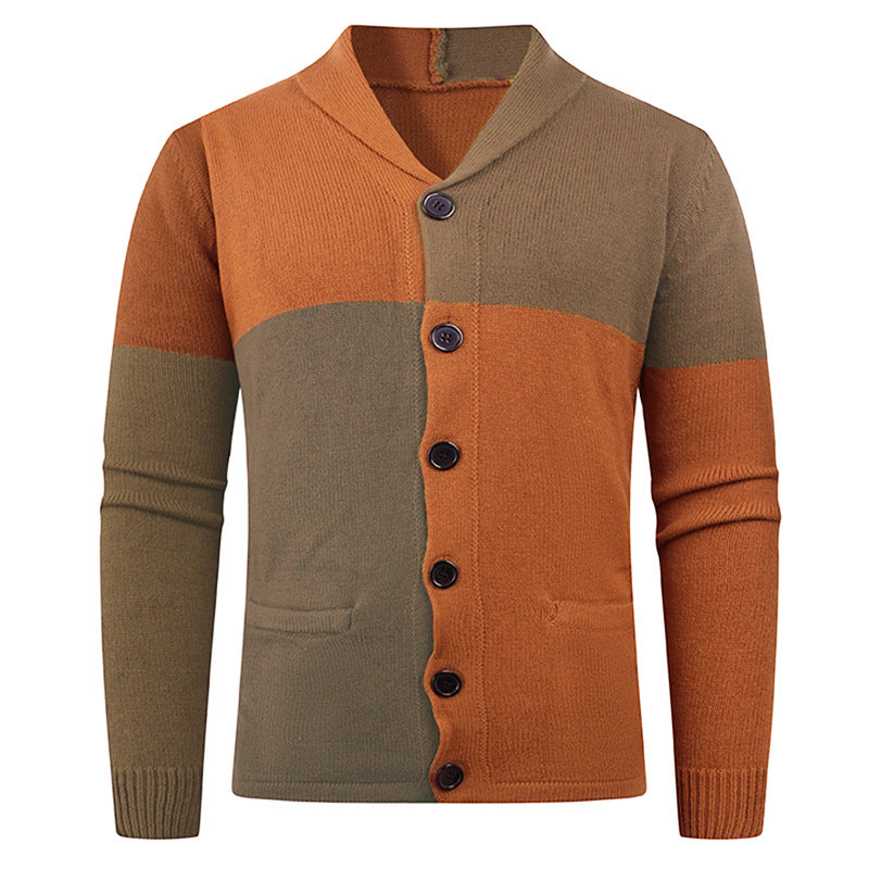 Herrkofta med modernt kabelmönster och praktiska fickor Skorter
