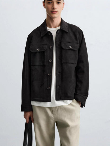Men's stylish overshirt jacket with sturdy chest pockets and practical snap buttons Skorter