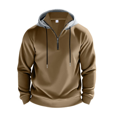 Men's sporty hoodie with half-zip and breathable material Skorter