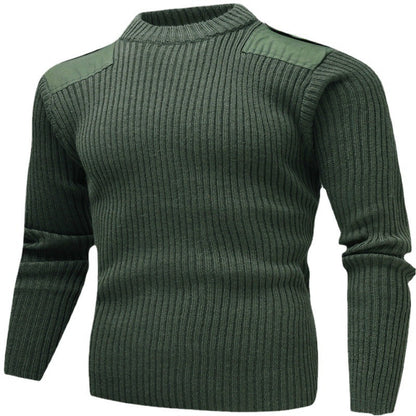 Men's textured knit top with shoulder details Skorter
