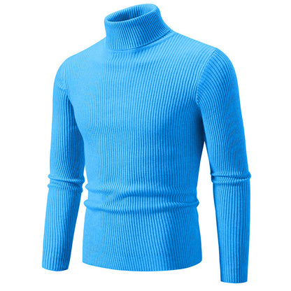 Men's turtleneck sweater made of fine rib knit Skorter 1758806066