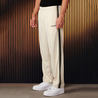 Men's sporty jogging pants with side contrast stripes and elastic waistband Skorter