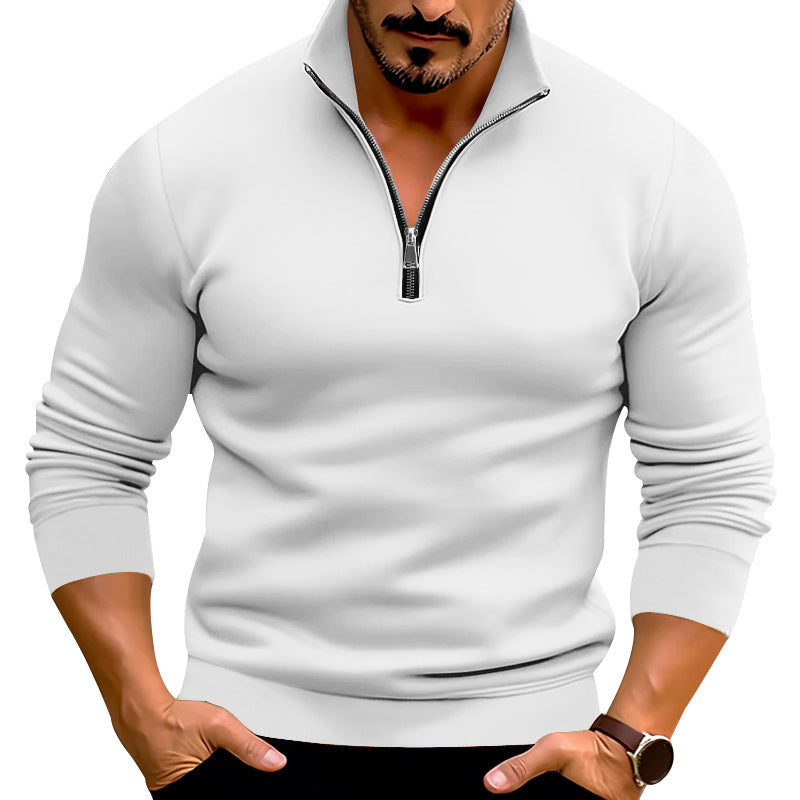 Men's pullover with half zipper and modern accents Skorter