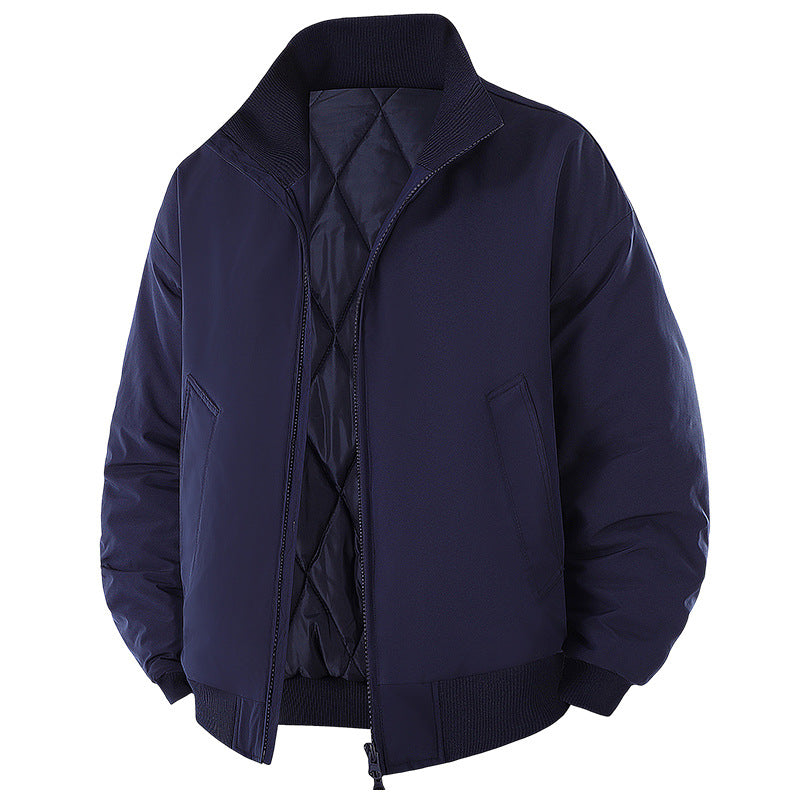 Men's Stylish Quilted Jacket with High Collar Skorter