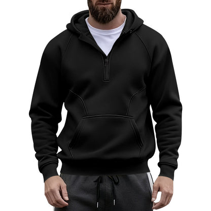 Men's sporty hoodie with modern zipper and practical pockets Skorter