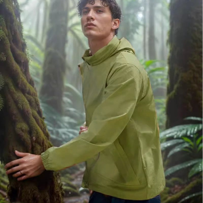 Men's weatherproof utility jacket with adjustable hood system Skorter