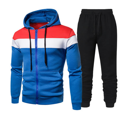 Men's tracksuit with modern color accents and practical pockets Skorter