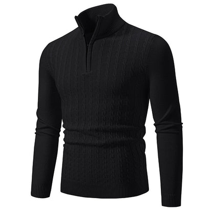 Men's stylish turtleneck sweater with zipper Skorter