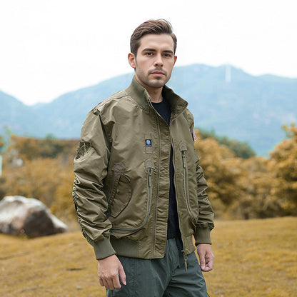 Men's technical bomber jacket with functional pockets Skorter