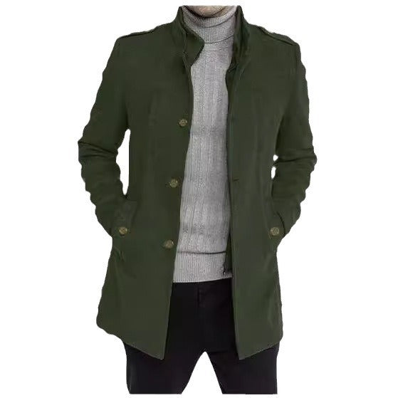 Men's stylish leisure jacket with protective collar and practical side pockets Skorter