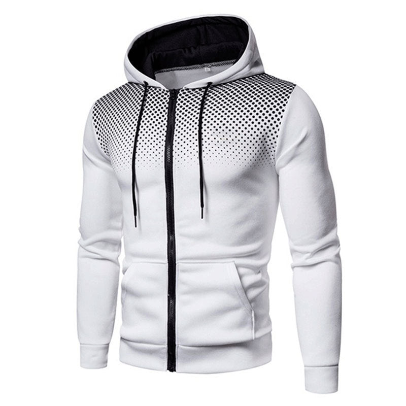 Men's sporty hoodie jacket with full zip and practical pockets Skorter