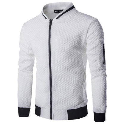 Men's quilted bomber jacket with high-quality material and practical zipper Skorter