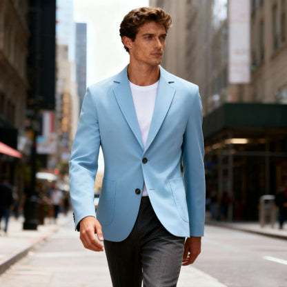 Men's stylish Regular-Fit blazer with two buttons and pockets Skorter