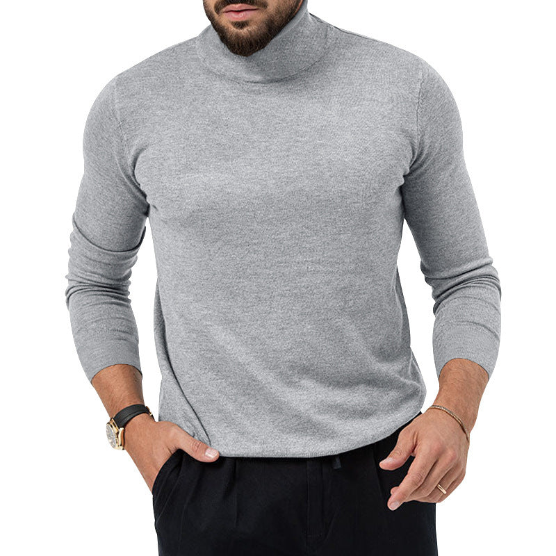 Men's elegant turtleneck sweater made of high-quality merino wool Skorter