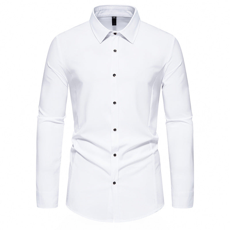 Men's fashionable long-sleeve shirt with elegant cut Skorter