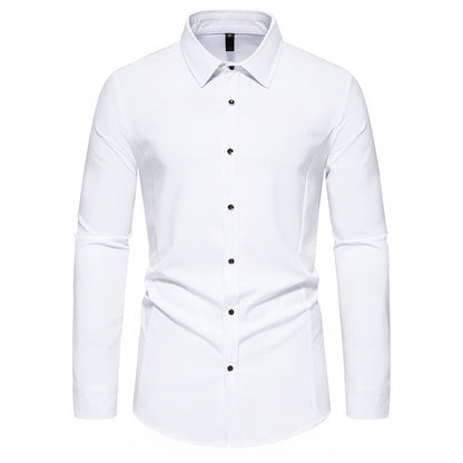 Men's fashionable long-sleeve shirt with elegant cut Skorter
