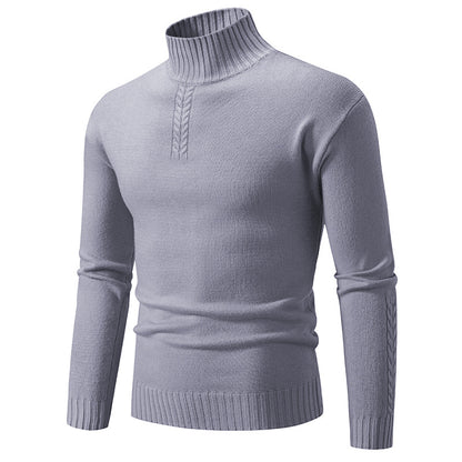 Men's turtleneck sweater made of coarse knit Skorter